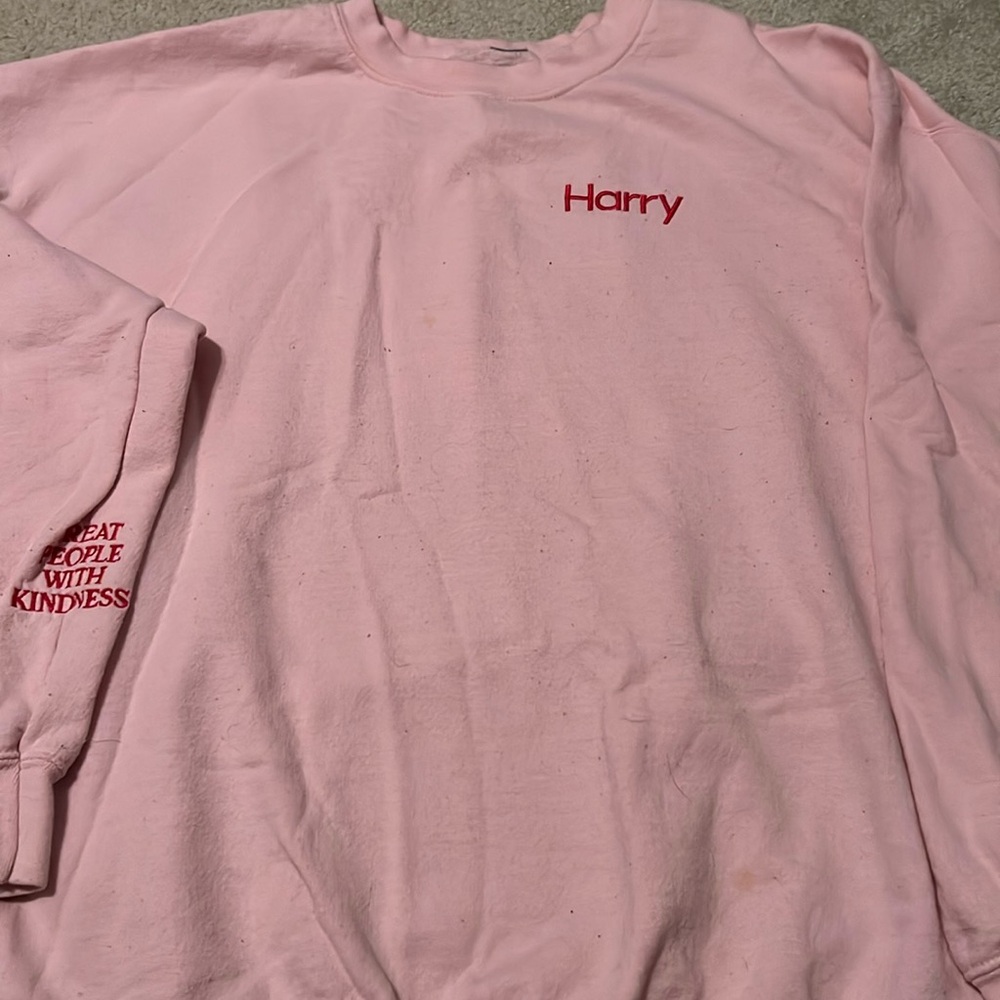 Light pink Harry Styles fine line inspired authentic merchandise